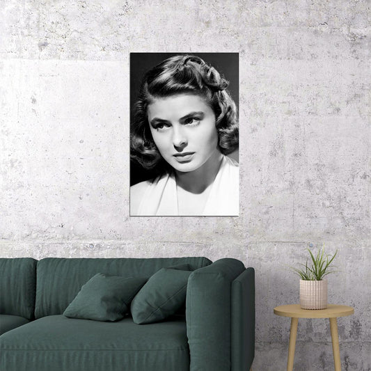 Ingrid Bergman Swiss Film Actor Actress Poster Wall Art Print Home Wall Decor - xonomax