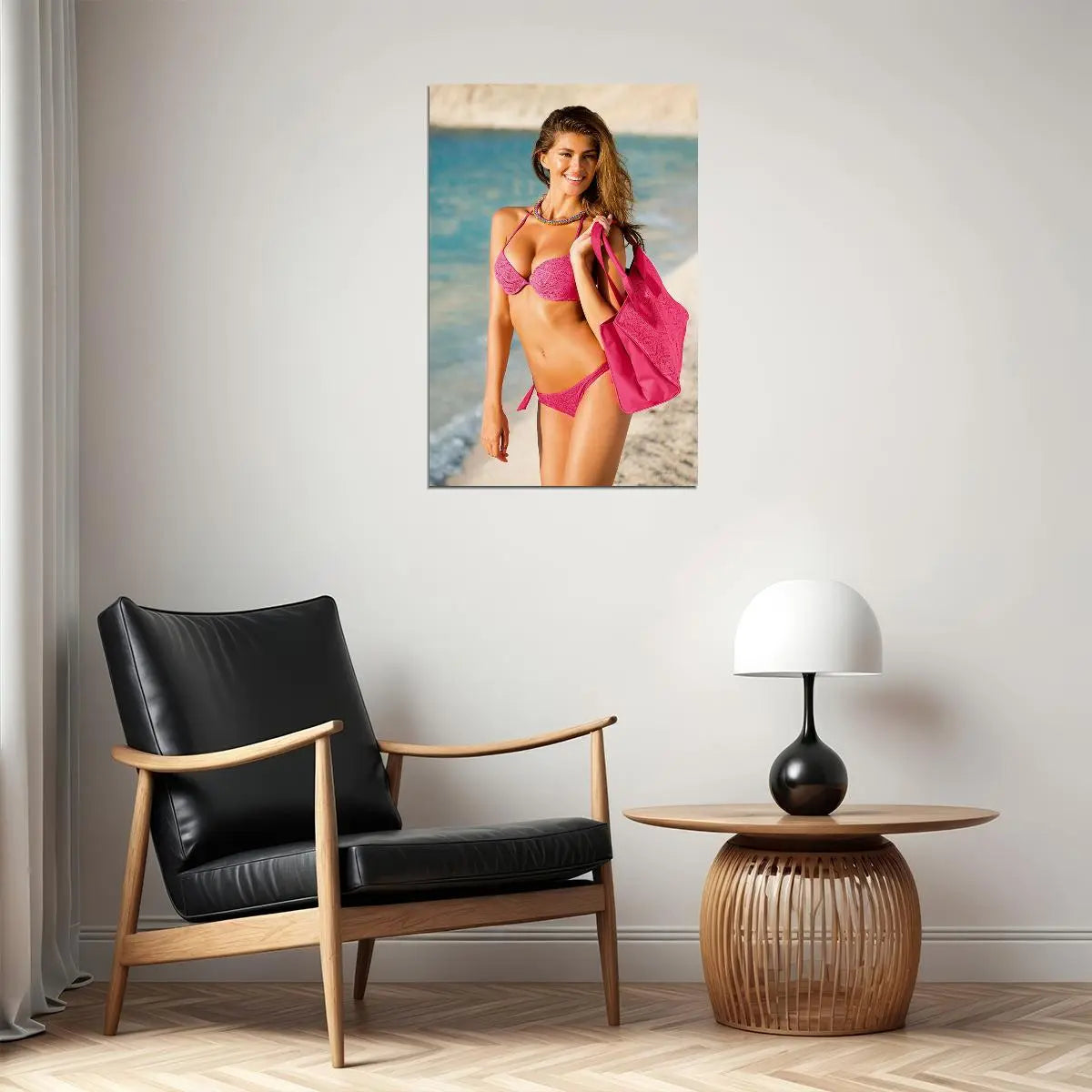 Pink Bikini Sexy Female Picture Model Poster Wall Art Print Home Wall Decor