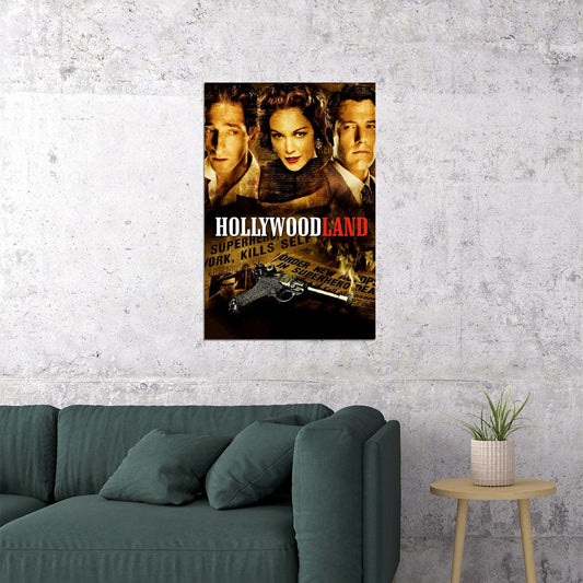Hollywoodland Movie Biography Crime Drama Poster Wall Art Print Home Wall Decor