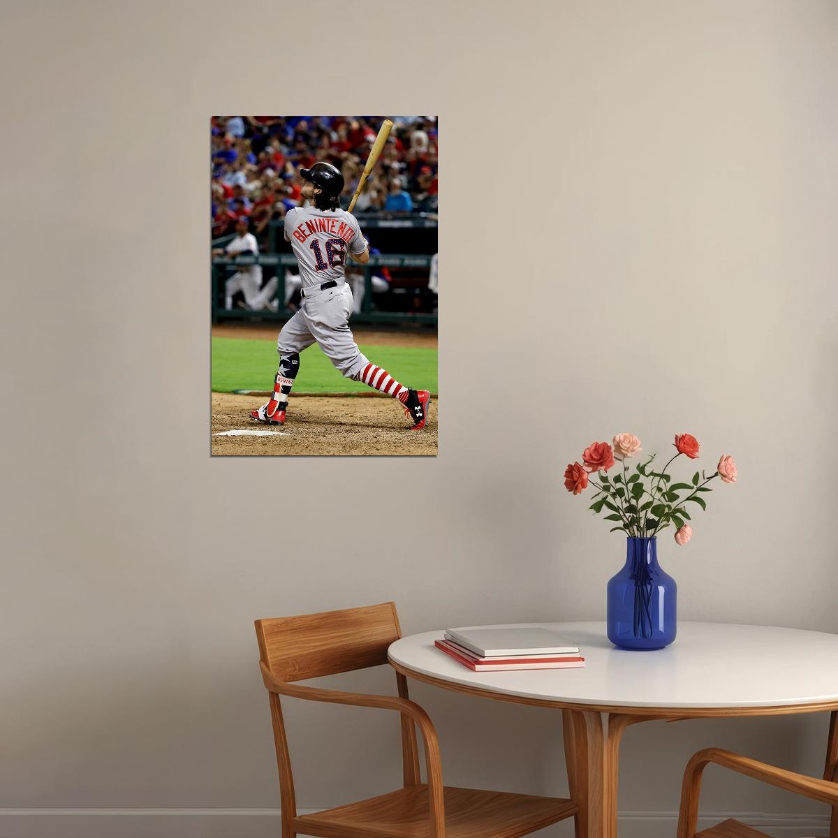 Baseball Boston 6 Stars Poster Wall Art Print Home Wall Decor
