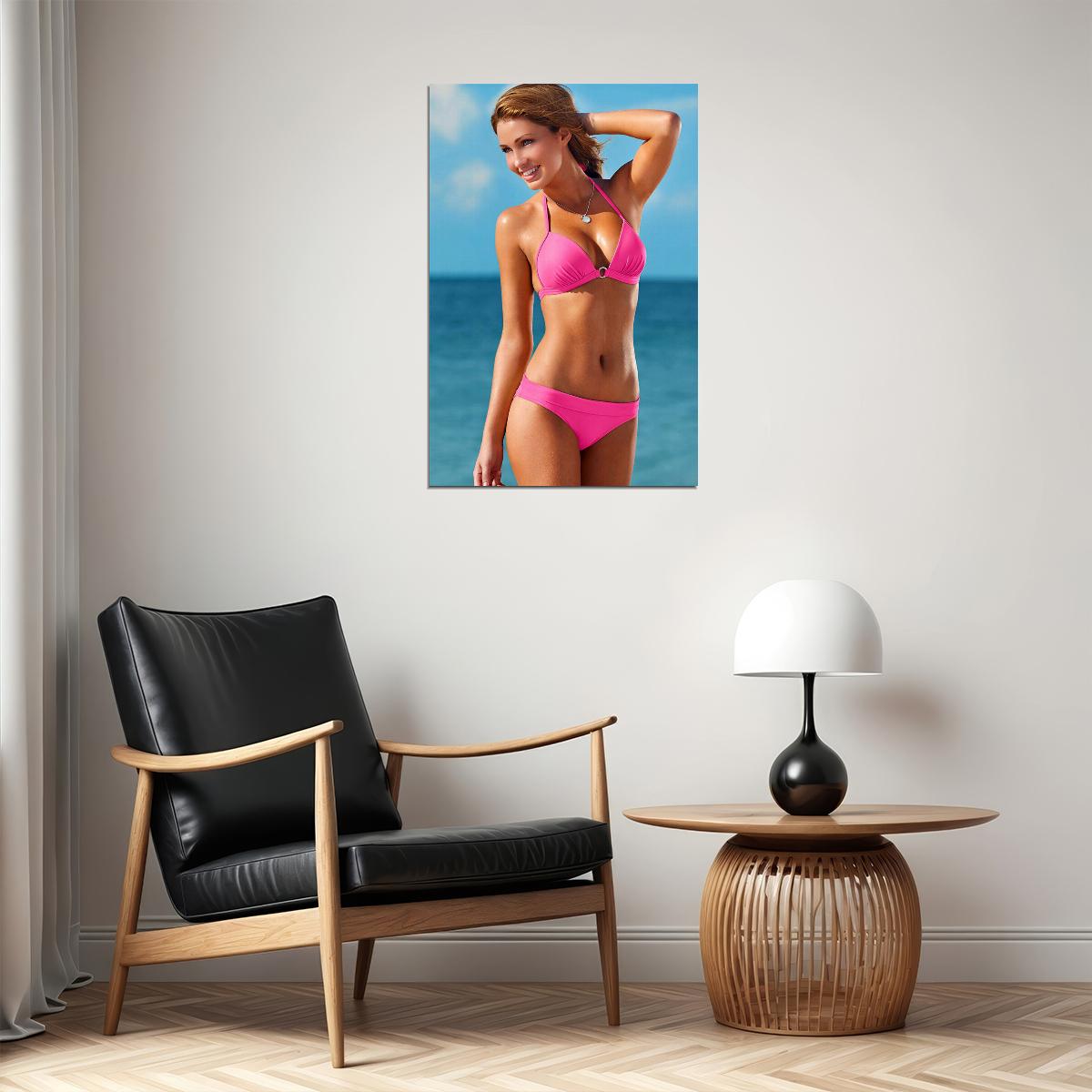 Pink Bikini Sexy Female Model Fashion Poster Wall Art Print Home Wall Decor