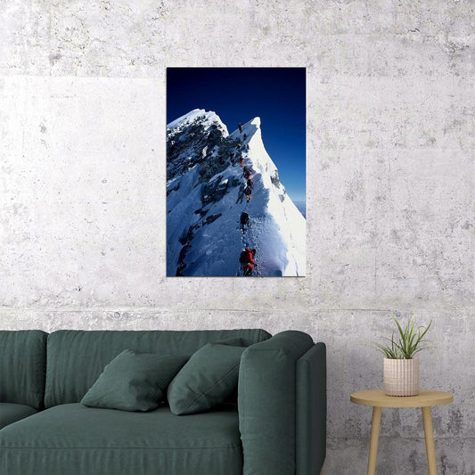 Snow At Everest Landscape Nature Poster Wall Art Print Home Wall Decor