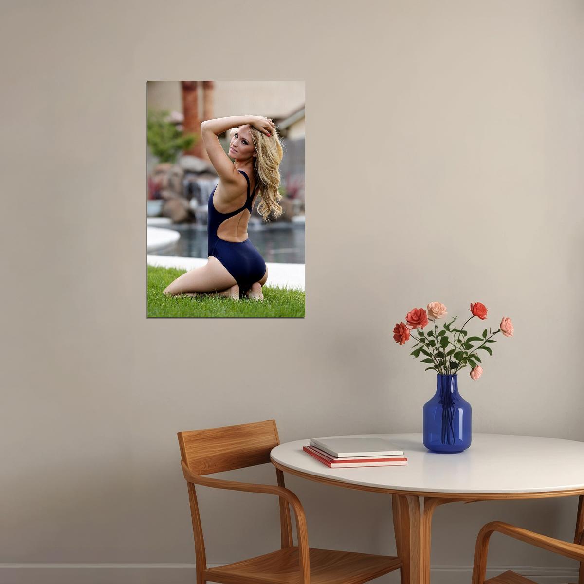Sexy Woman Model In Swimsuit Picture Poster Wall Art Print Home Wall Decor
