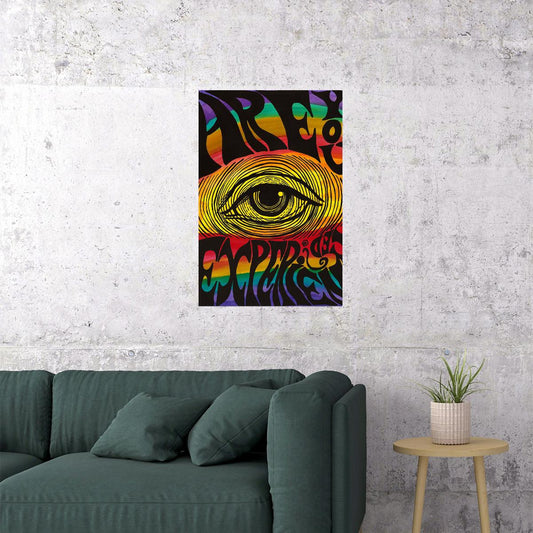 Psychedelic Rave Colorful Eye Figure Poster Wall Art Print Home Wall Decor