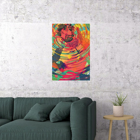 Zonk Psychedelic Visual Fluctuation Poster Wall Art Print Home Wall Decor