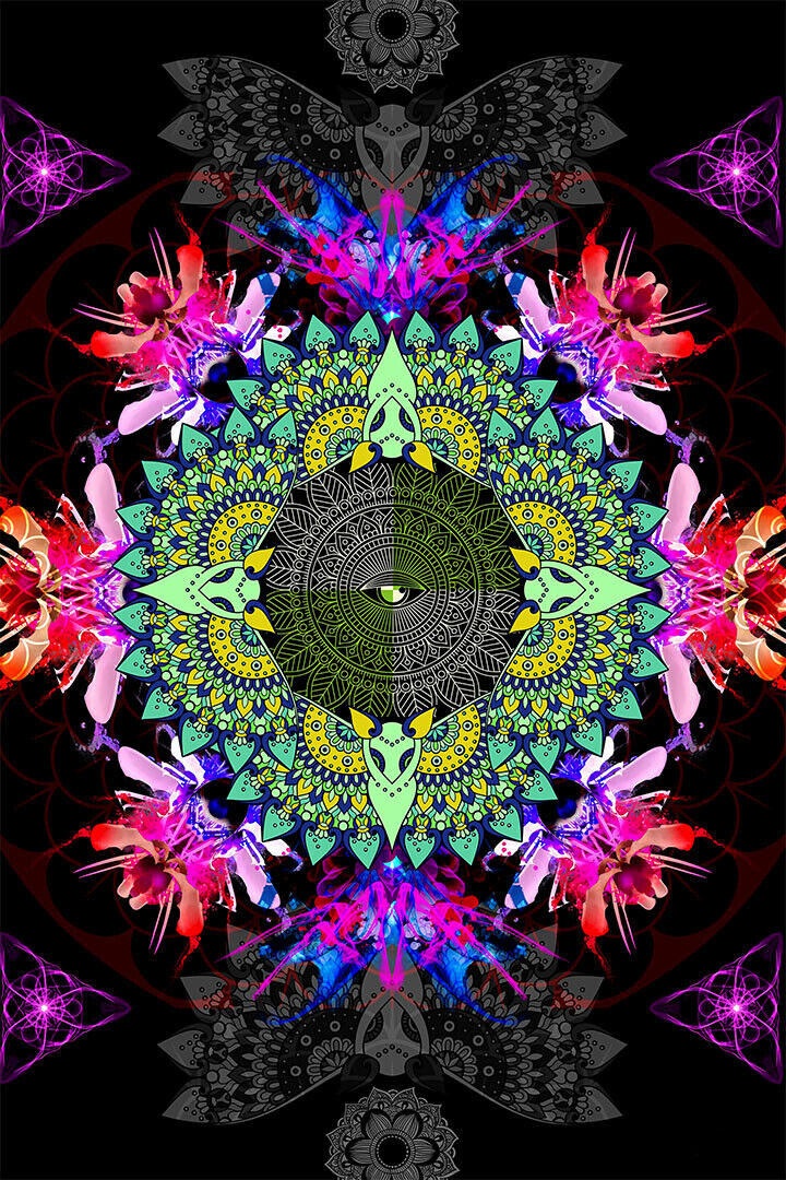 Magic Valley Marijuana Theme Psychedelic Poster Wall Art Print Home Wall Decor