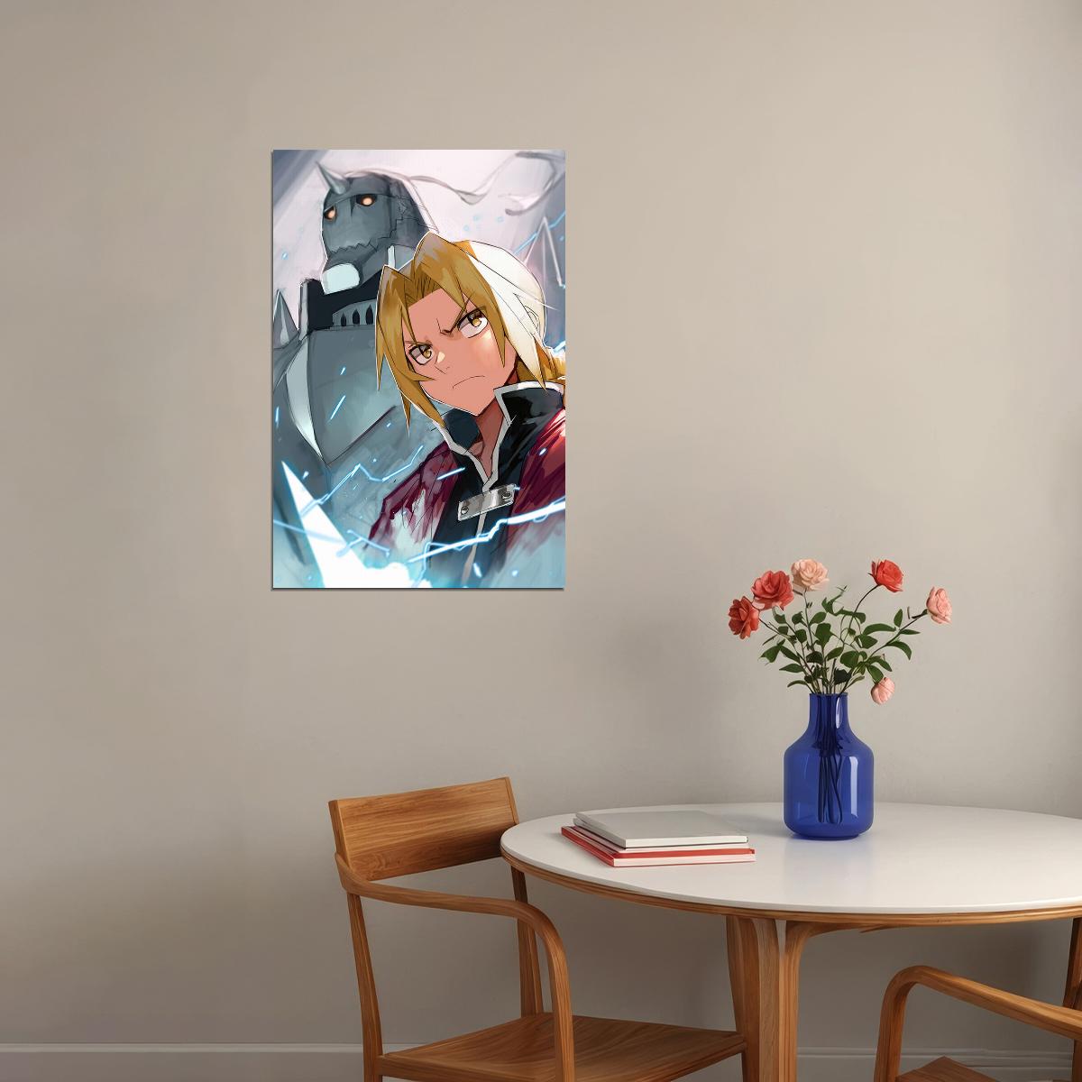 Fullmetal Alchemist Animation Adventure Action Poster Wall Art Print Home Wall Decor