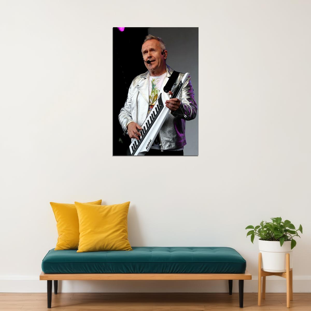 Howard Jones Music Red Background Singer Actor Poster Wall Art Print Home Wall Decor