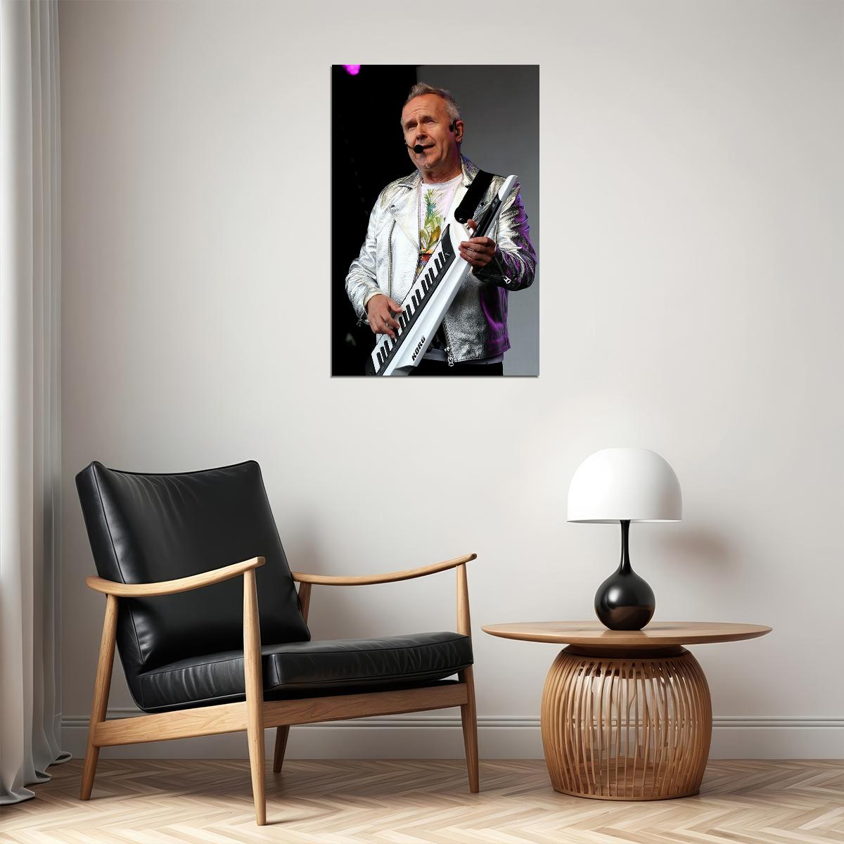 Howard Jones Music Red Background Singer Actor Poster Wall Art Print Home Wall Decor