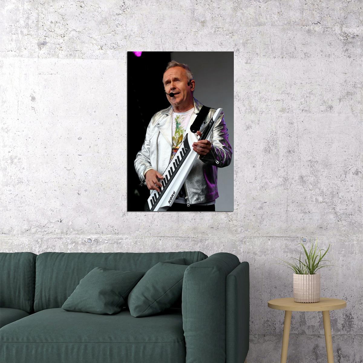 Howard Jones Music Red Background Singer Actor Poster Wall Art Print Home Wall Decor