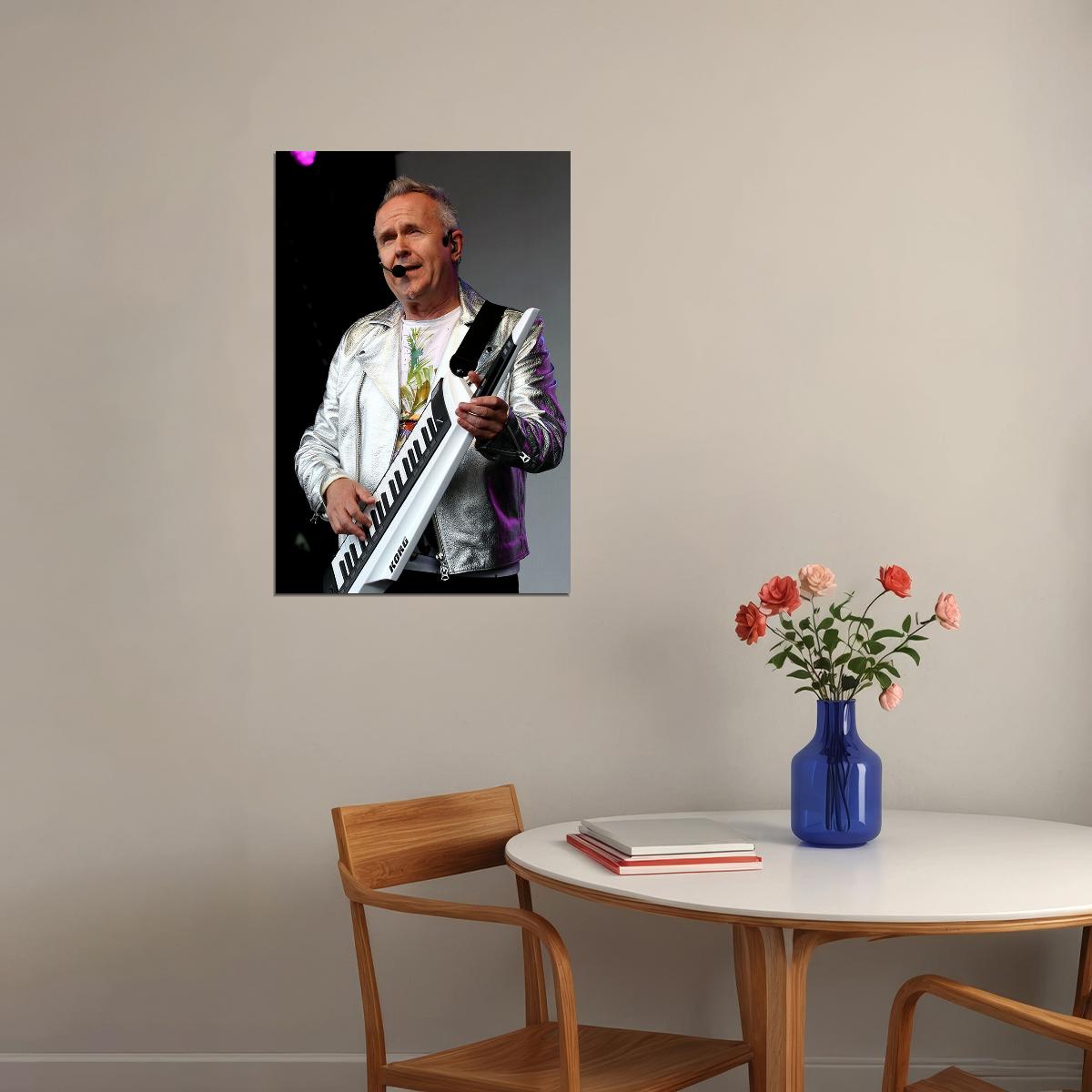 Howard Jones Music Red Background Singer Actor Poster Wall Art Print Home Wall Decor
