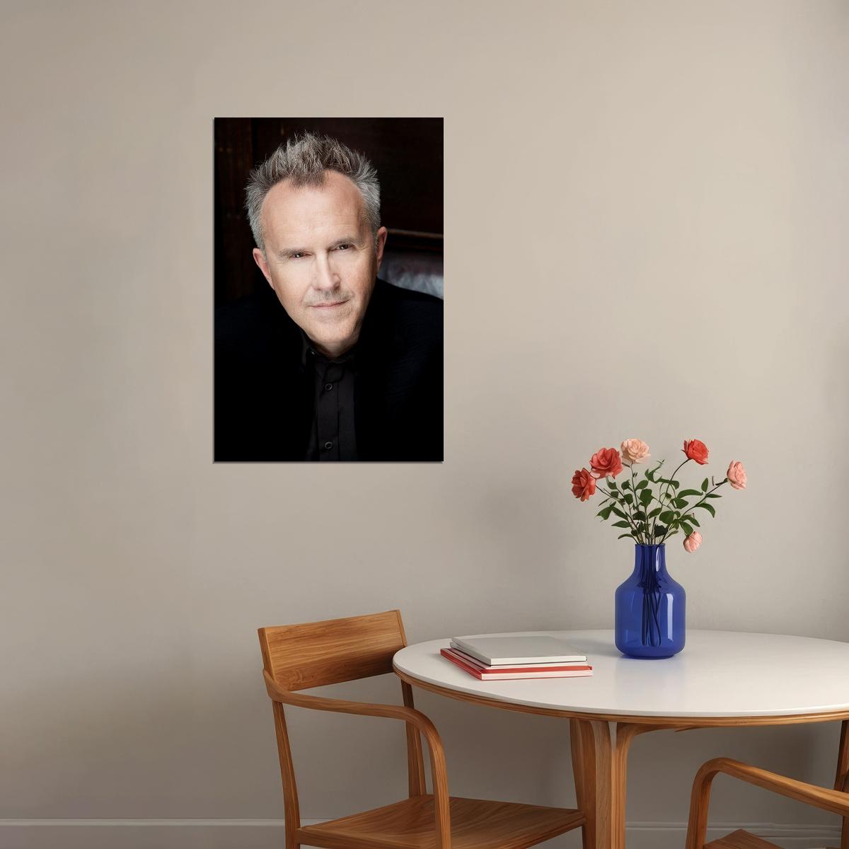 Howard Jones Music Red Background Artist Musician Poster Wall Art Print Home Wall Decor