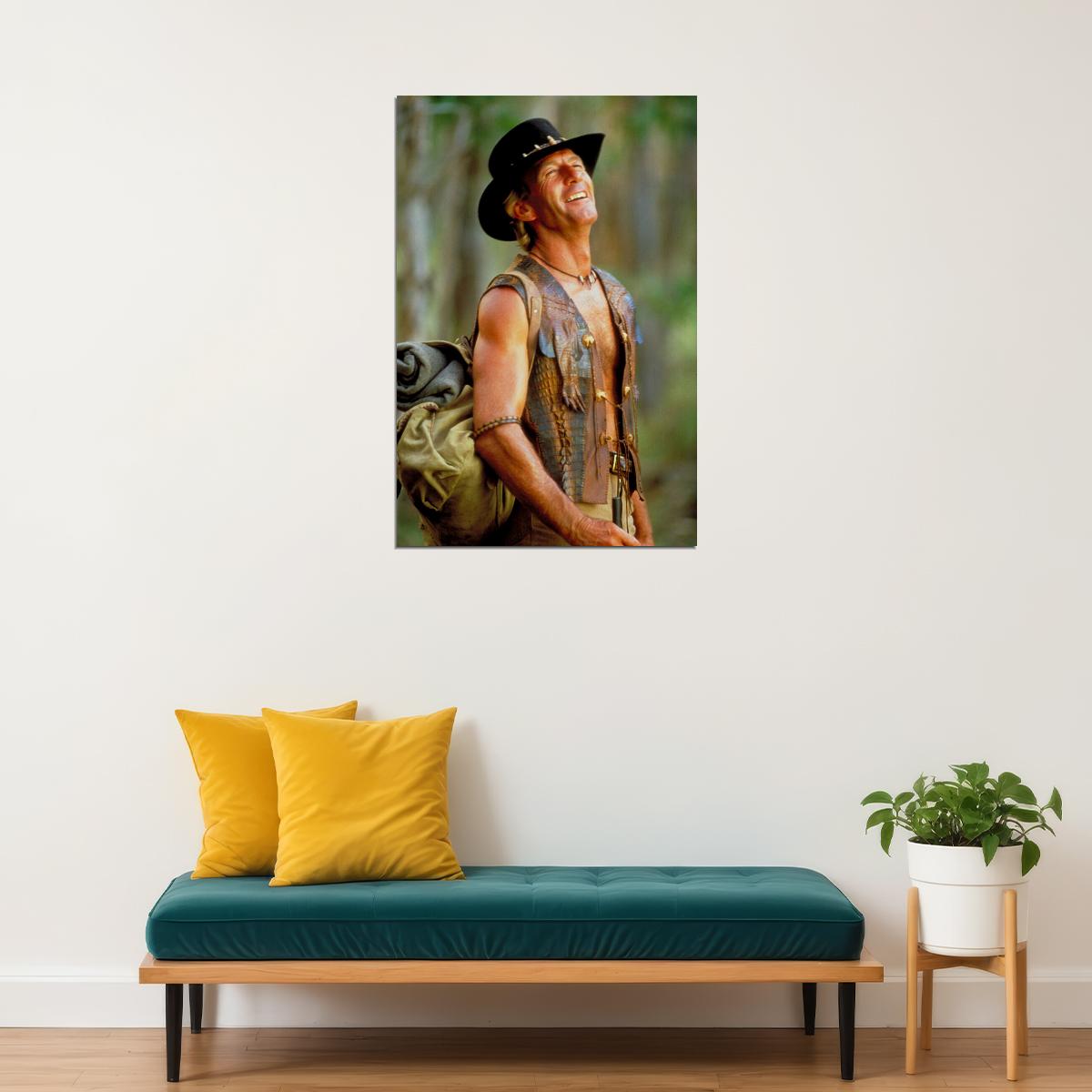 Paul Hogan Actor Crocodile Dundee Actor Comedian Poster Wall Art Print Home Wall Decor