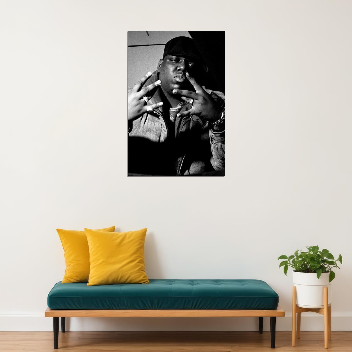 Hip Hop Legend Rapper The Notorious B.i.g. Songwriter Poster Wall Art Print Home Wall Decor