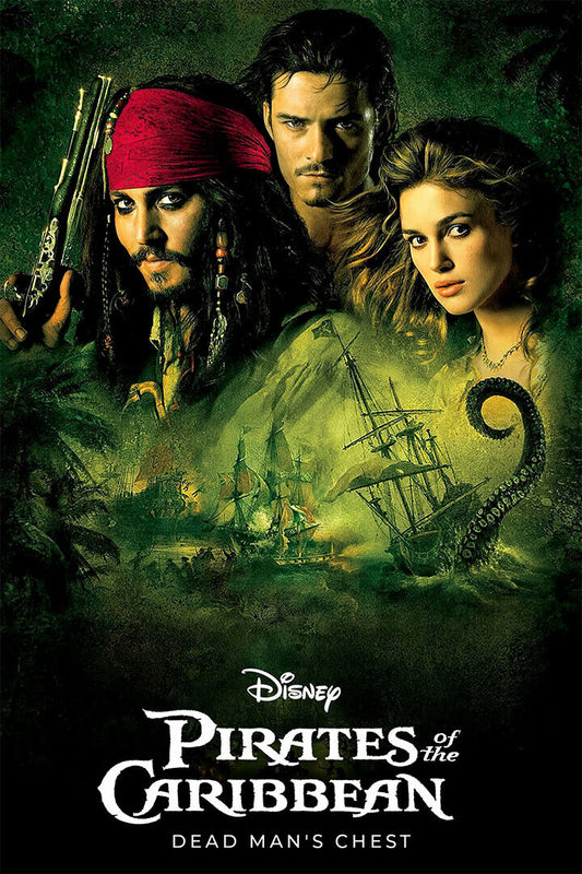 Pirates Of Carribean Dead Man's Chest Movie Action Poster Wall Art Print Home Wall Decor