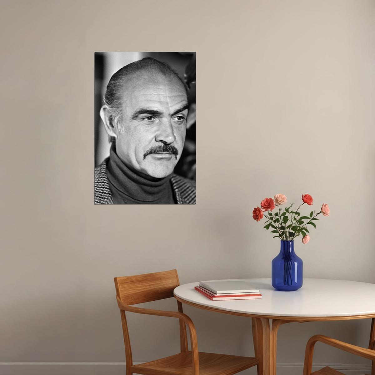 Sean Connery From Russia Artist Producer Poster Wall Art Print Home Wall Decor