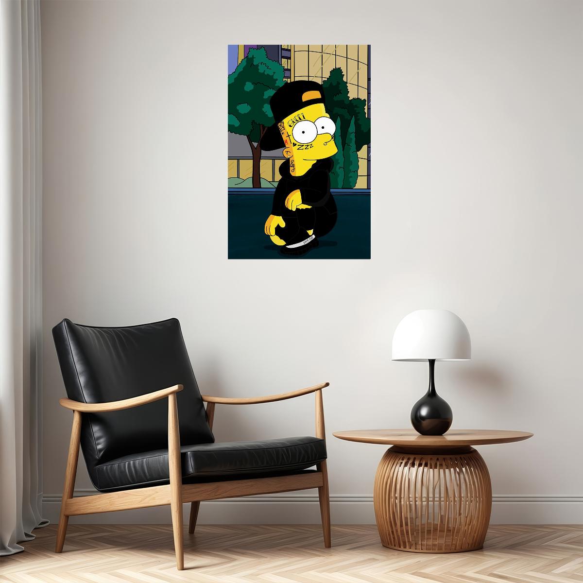Bart Simpson Animation Fantasy Comedy Poster Wall Art Print Home Wall Decor