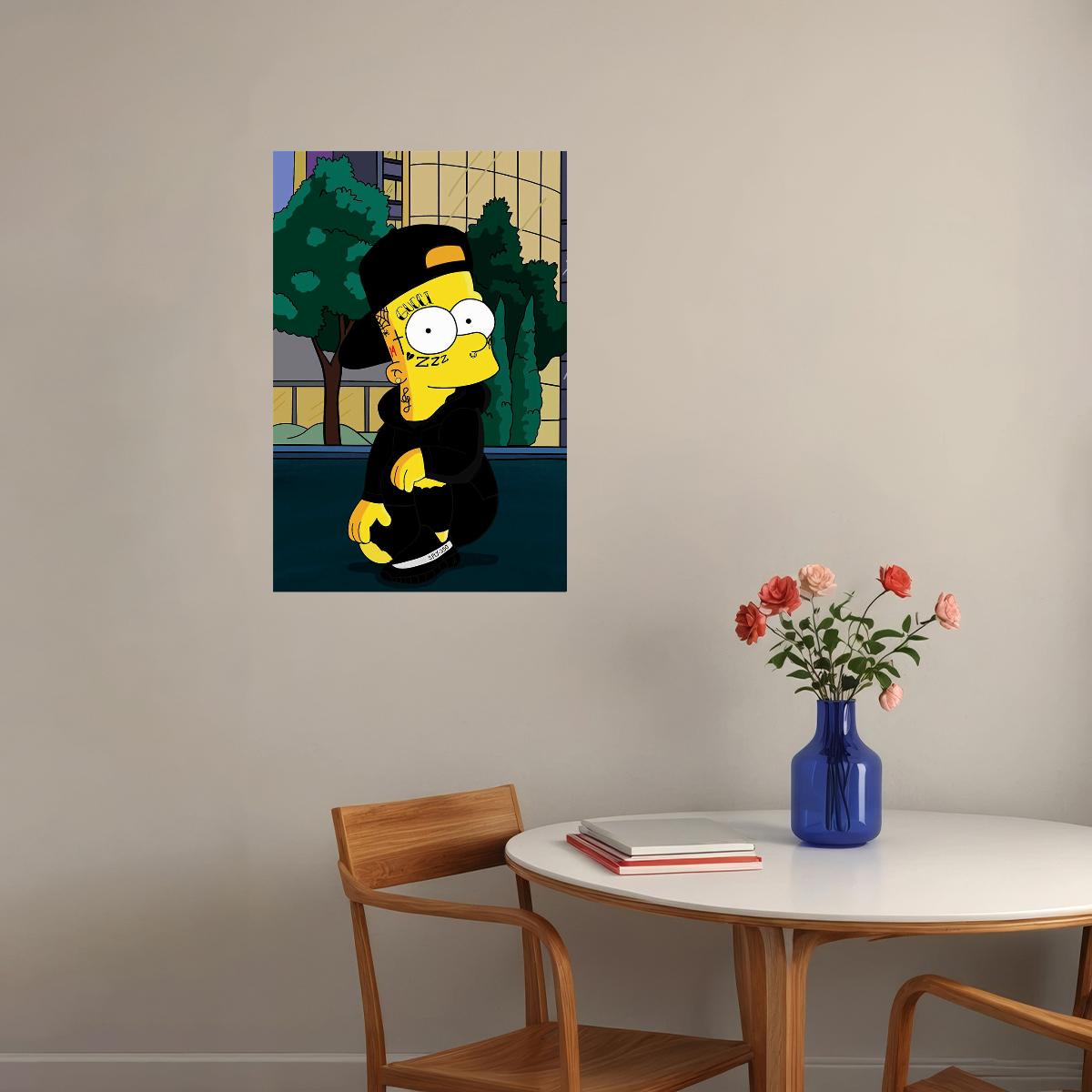 Bart Simpson Animation Fantasy Comedy Poster Wall Art Print Home Wall Decor