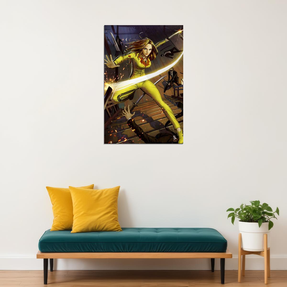 Kill Bill Vol Movie Movie Uma Thurman Horror Poster Wall Art Print Home Wall Decor