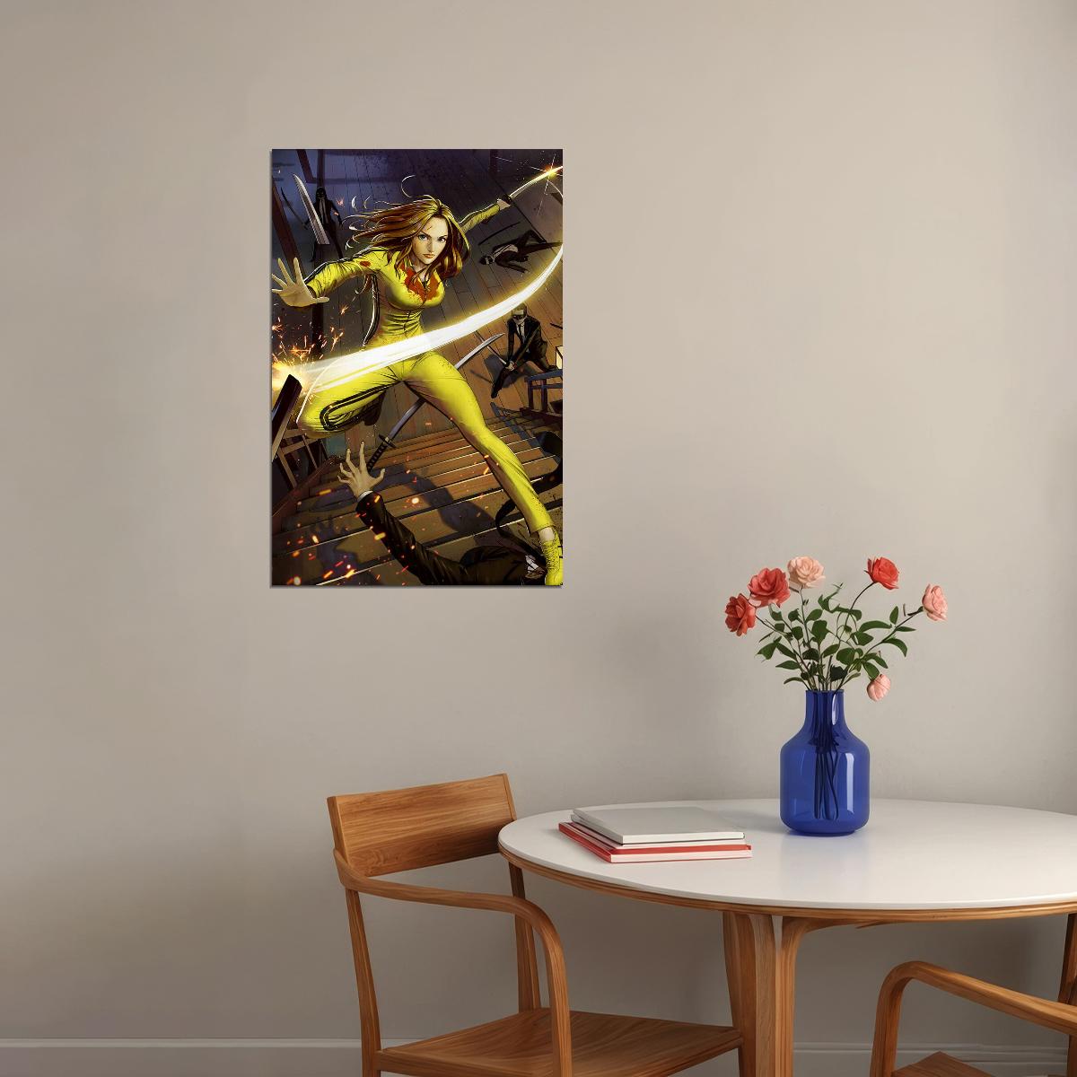 Kill Bill Vol Movie Movie Uma Thurman Horror Poster Wall Art Print Home Wall Decor