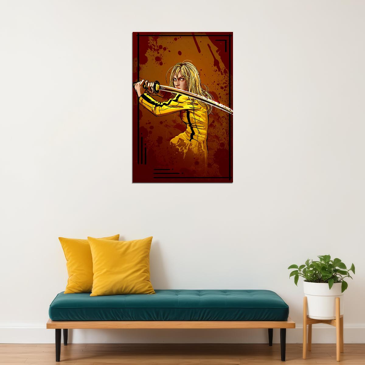 Kill Bill Vol Movie Movie Uma Thurman Action Poster Wall Art Print Home Wall Decor
