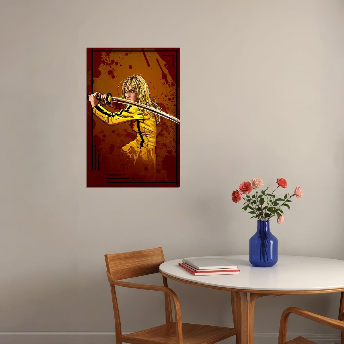 Kill Bill Vol Movie Movie Uma Thurman Action Poster Wall Art Print Home Wall Decor