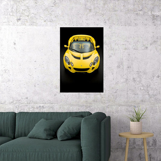 Lotus Yellow Cars Picture Poster Wall Art Print Home Wall Decor
