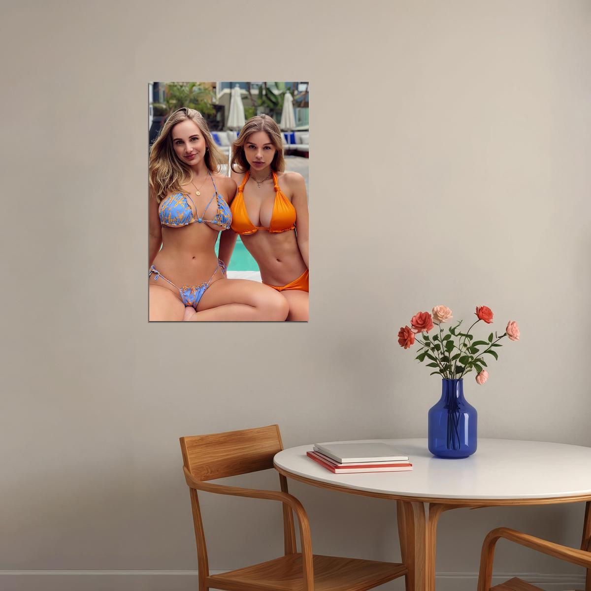 Sexy Female Models Fashion Picture Poster Wall Art Print Home Wall Decor