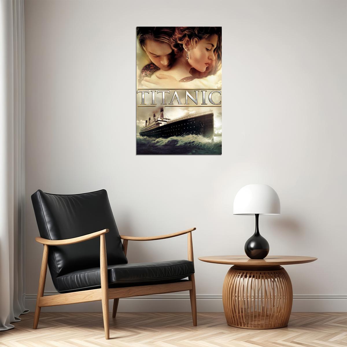 Titanic Movie Dancing Drama Romantic Poster Wall Art Print Home Wall Decor