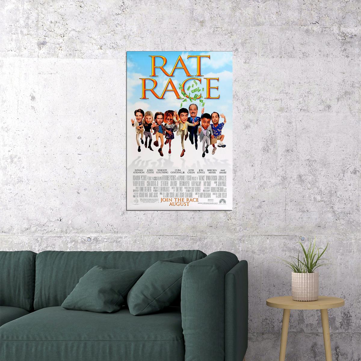 Rat Race Movie Adventure Comedy Action Poster Wall Art Print Home Wall Decor