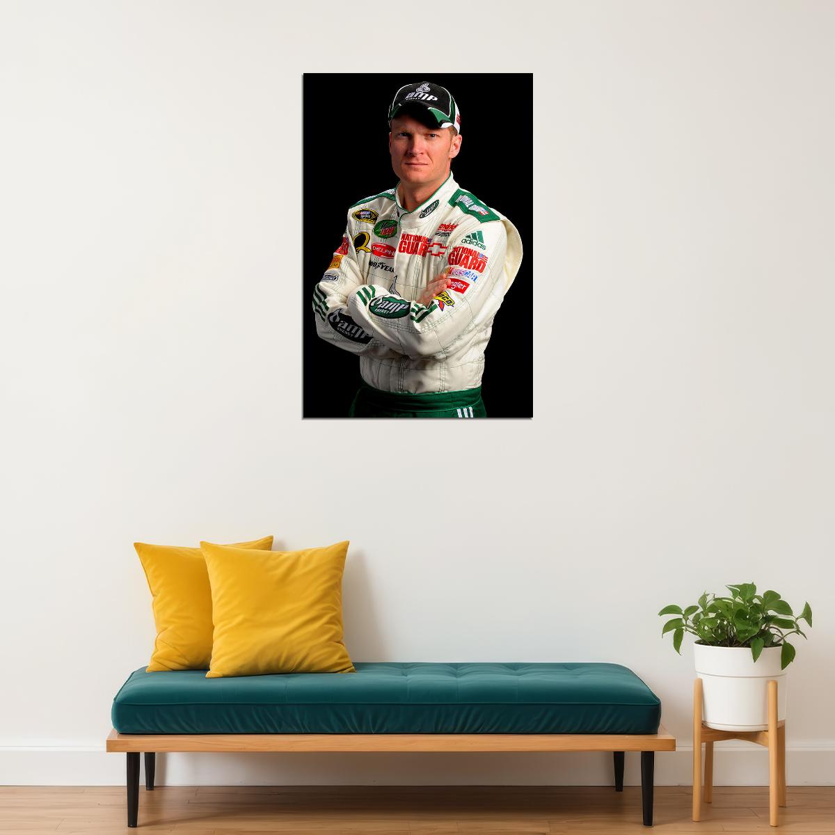 Racer Dale Earnhardt Jr Sports Drive Picture Poster Wall Art Print Home Wall Decor