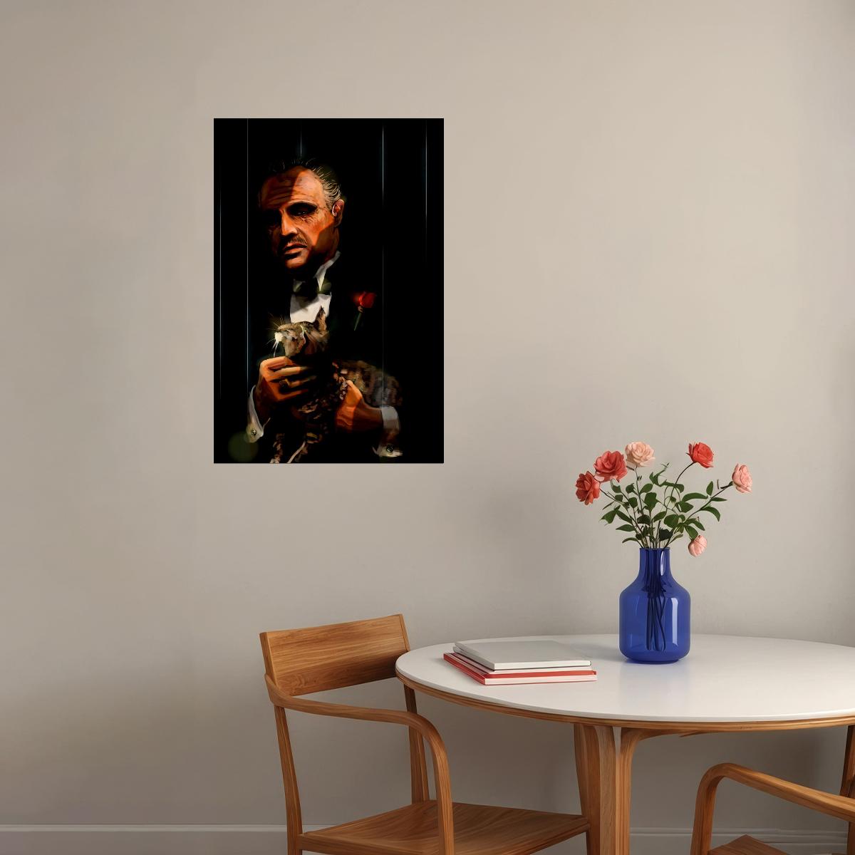 The Godfather Movie Marlon Brando Drama Crime Poster Wall Art Print Home Wall Decor