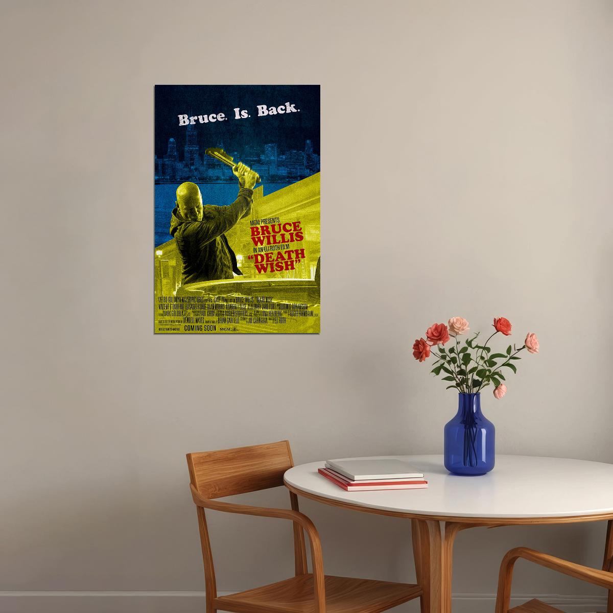 Death Wish Movie Aciton Crime Dram Poster Wall Art Print Home Wall Decor