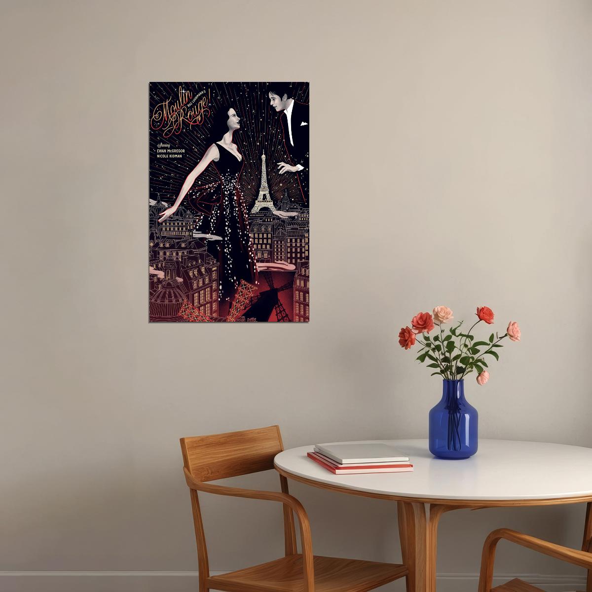 Moulin Rouge Movıe Dram Musical Romance Poster Wall Art Print Home Wall Decor