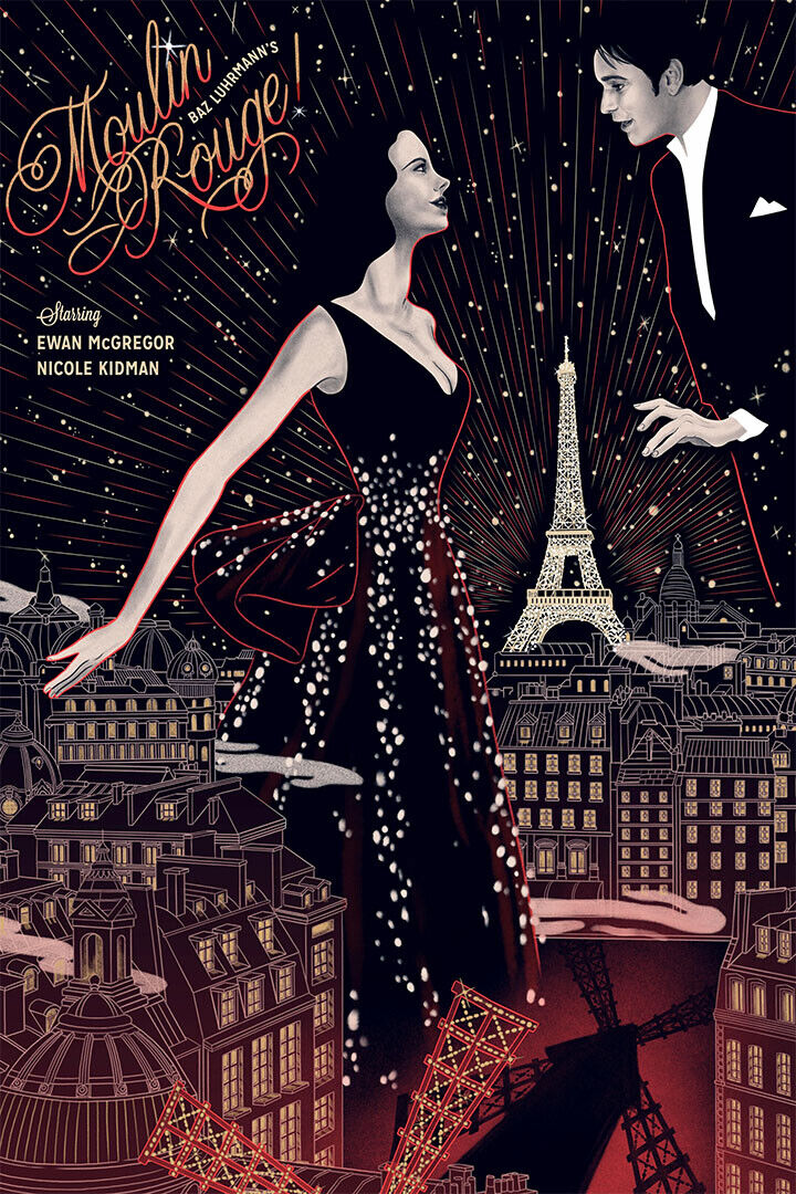 Moulin Rouge Movıe Dram Musical Romance Poster Wall Art Print Home Wall Decor