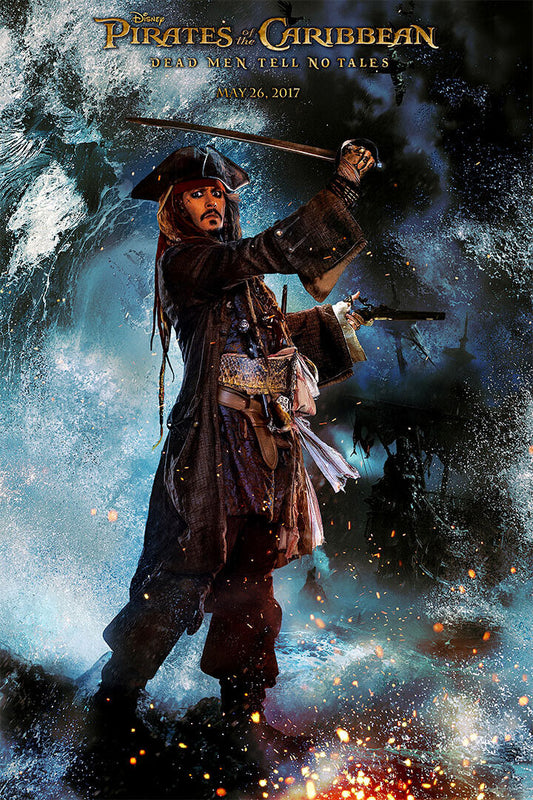 Pirates Of Carribean Movie Johnny Depp Poster Wall Art Print Home Wall Decor
