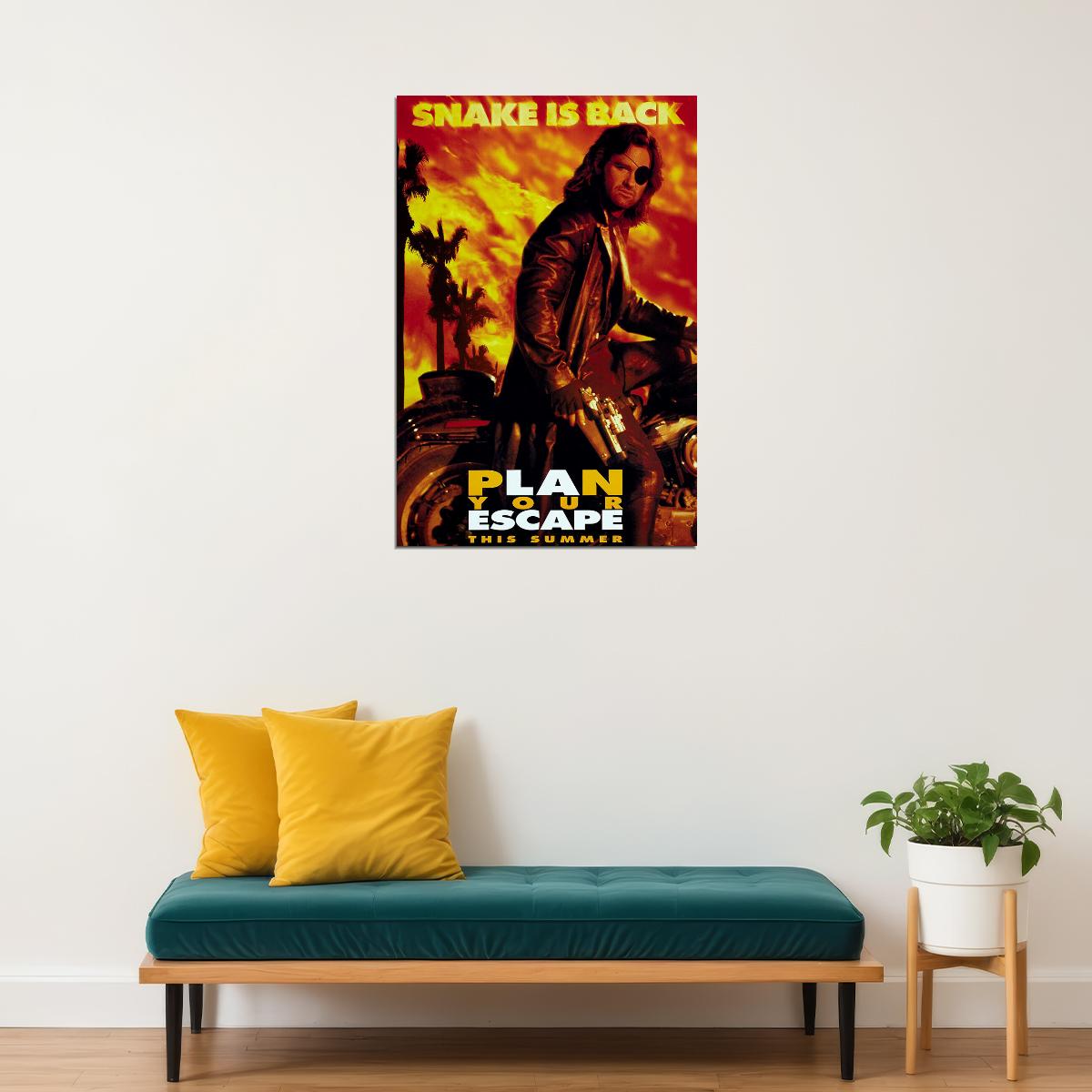 Escape From La Movie Snake Is Back Action Poster Wall Art Print Home Wall Decor