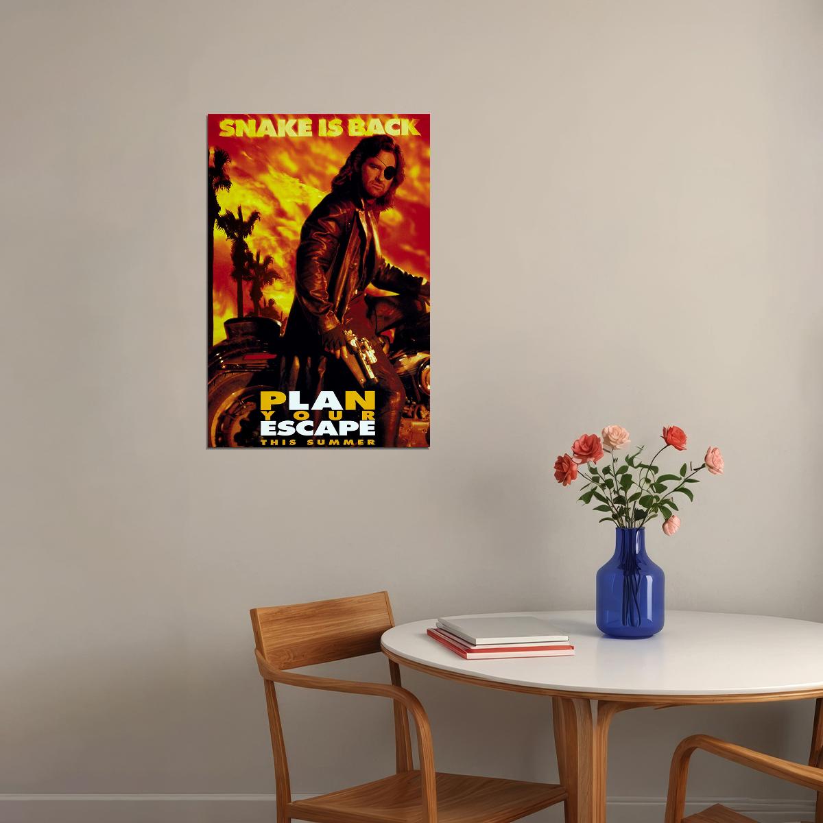 Escape From La Movie Snake Is Back Action Poster Wall Art Print Home Wall Decor