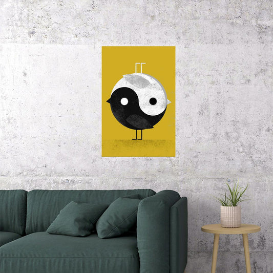 Yin Yang In Color Psychedelic Picture Poster Wall Art Print Home Wall Decor