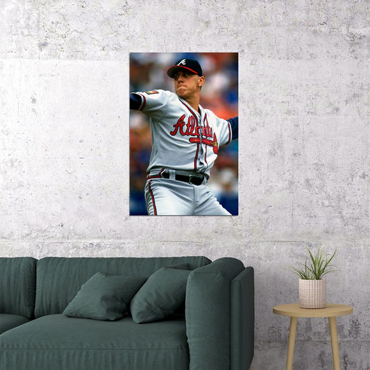 Baseball Steve Avery Atlanta Athlete Poster Wall Art Print Home Wall Decor
