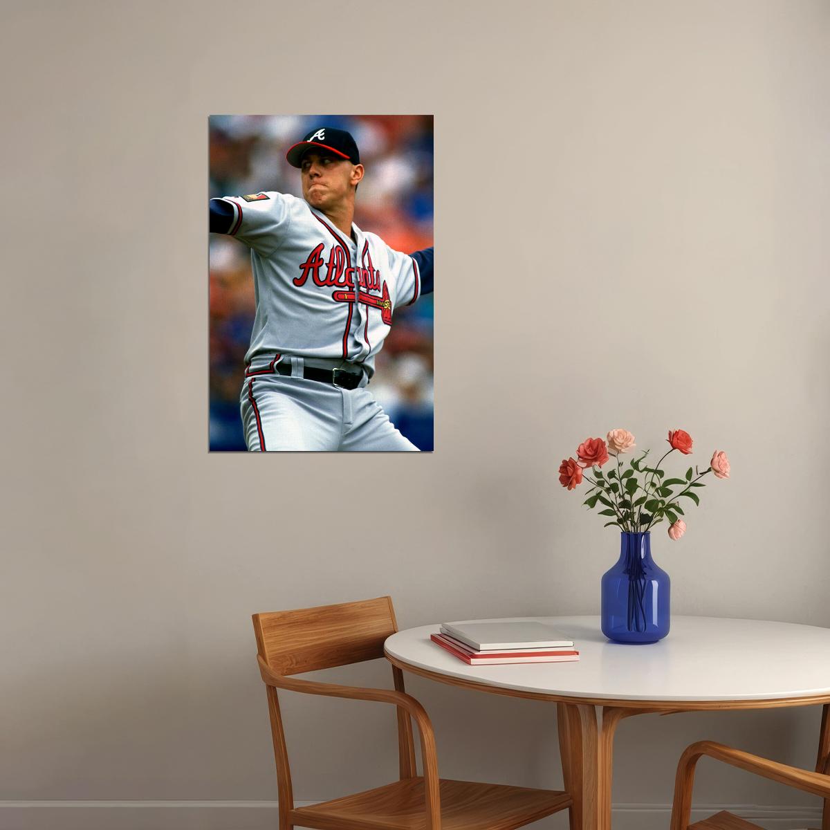 Baseball Steve Avery Atlanta Athlete Poster Wall Art Print Home Wall Decor