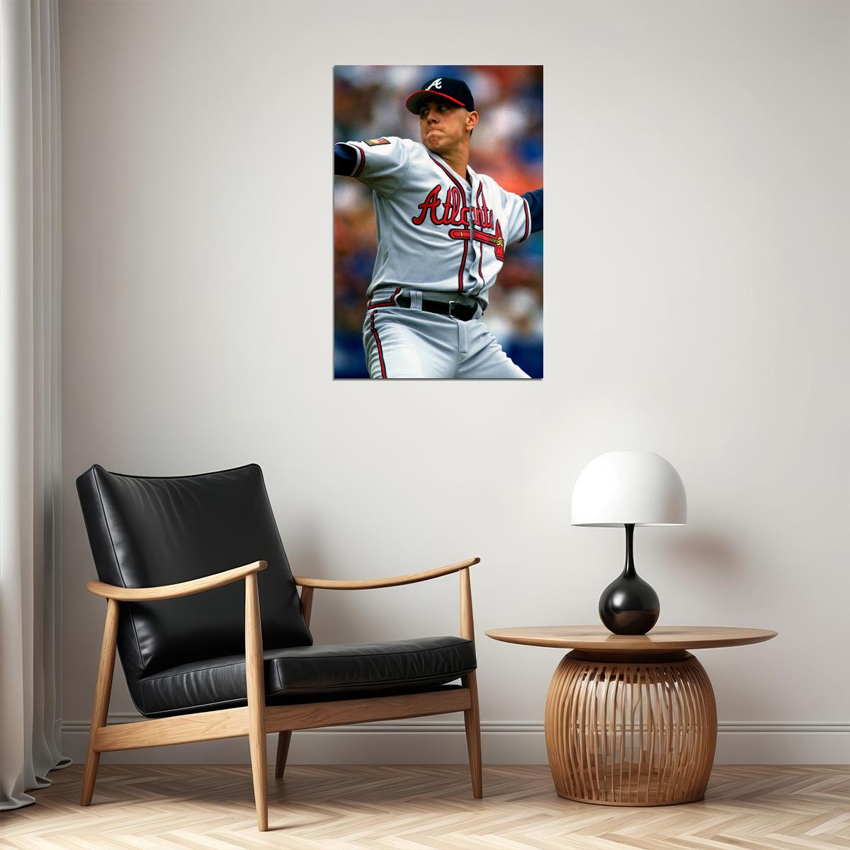 Baseball Steve Avery Atlanta Athlete Poster Wall Art Print Home Wall Decor