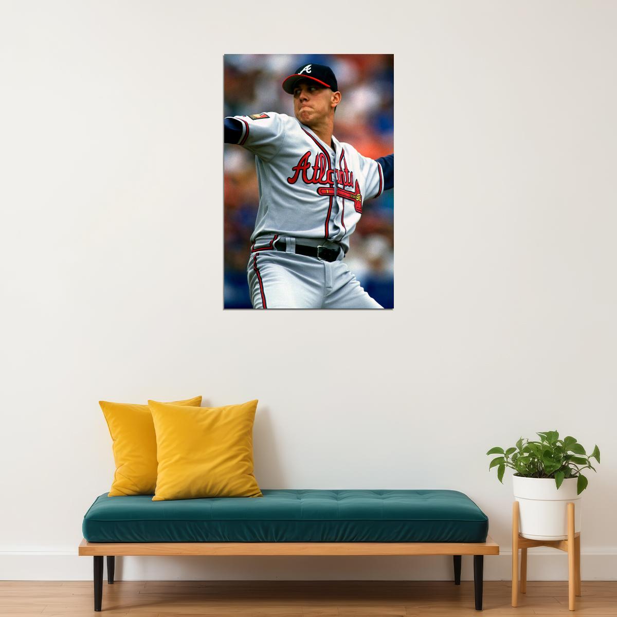 Baseball Steve Avery Atlanta Athlete Poster Wall Art Print Home Wall Decor