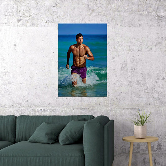 Swim Sexy Male Model Poster Wall Art Print Home Wall Decor