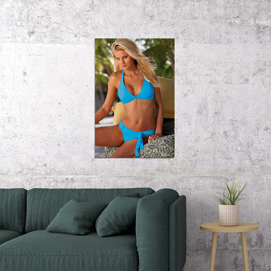 Angela Marcello Sexy Model Bikini Picture Vintage Poster Wall Art Print Home Wall Decor