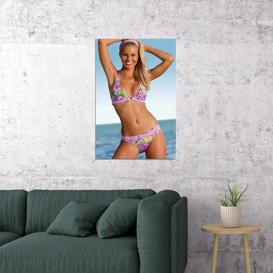 Angela Marcello Sexy Model Vintage Fashion Poster Wall Art Print Home Wall Decor