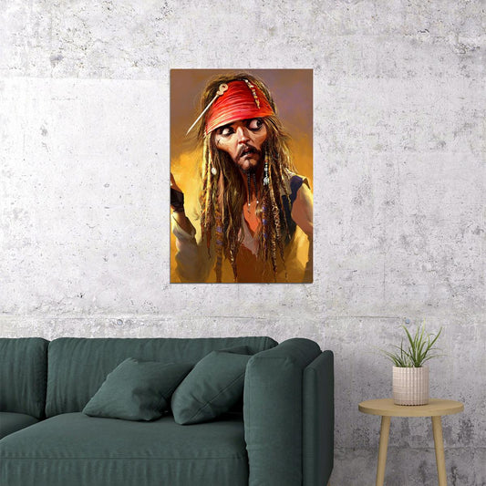 Pirates Of Carribean Movie Action Characters Poster Wall Art Print Home Wall Decor