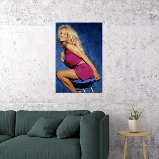 Pam Anderson Sexy Cowgirl Actor Artist Poster Wall Art Print Home Wall Decor