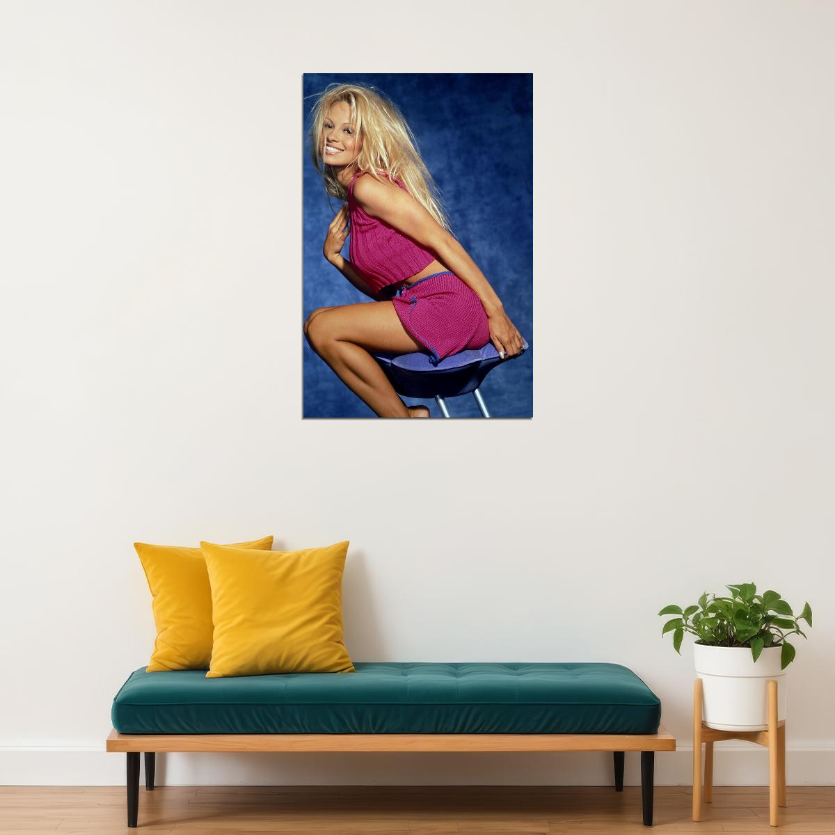 Pam Anderson Sexy Cowgirl Actor Artist Poster Wall Art Print Home Wall Decor