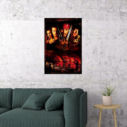 Pirates Of Caribbean Movie Characters Poster Wall Art Print Home Wall Decor